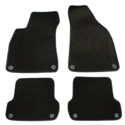 Fußmatten für Audi A4 S4 RS4 8E B6 B7 2000-2007 Velours Qualität Autoteppiche