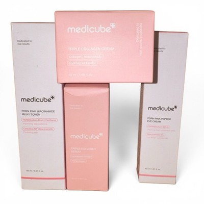 Medicube Pink Line Skincare Bundle Hydrating & Brightening Set Milky Toner 2029