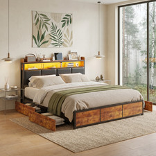 Polsterbett 180x200cm Doppelbett mit Lattenro...
