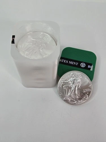 2023 Roll of 20 -$1 American Silver Eagle Dollar Coins Full Tube 1 oz BU .999