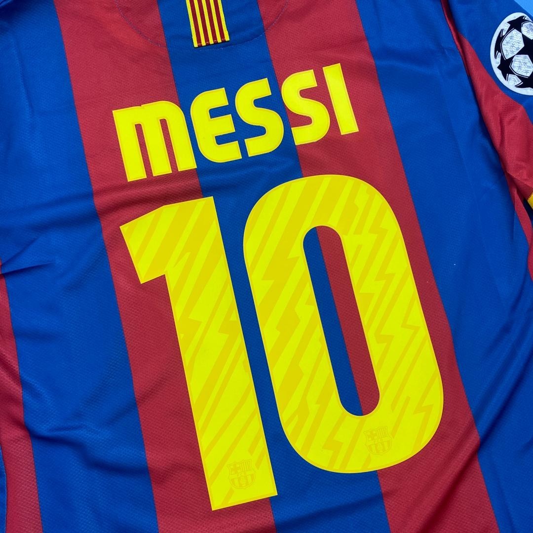 Fc Barcelona 2010/2011 Champions League Home jersey - Messi #10 | eBay