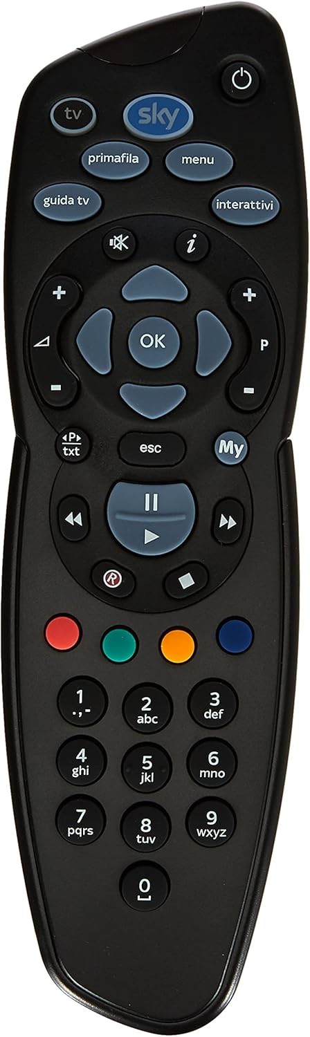 One For All Multicolore Sky Sky715 Telecomando Ir Wireless Sistema Home Cinema, Tv, Set-Top Box Tv Pulsanti (Telecomando Specifico Per Il Dispositivo, Infrarossi), Telecomando, - Immagine 2