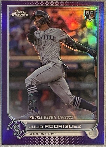 Julio Rodriguez [Purple] #USC165 2022 Topps Chrome Update card