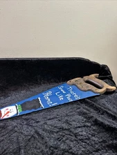 DISSTON Phila Hand Saw w/Hand Carved Handle Christmas Painting by Jason M. Smith