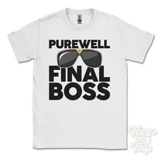 PUREWELL FINAL BOSS T-SHIRT funny xmas gift christchurch dorset england ibiza