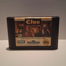 Clue (Parker Brothers) Sega Genesis Detective Game Cartridge Only