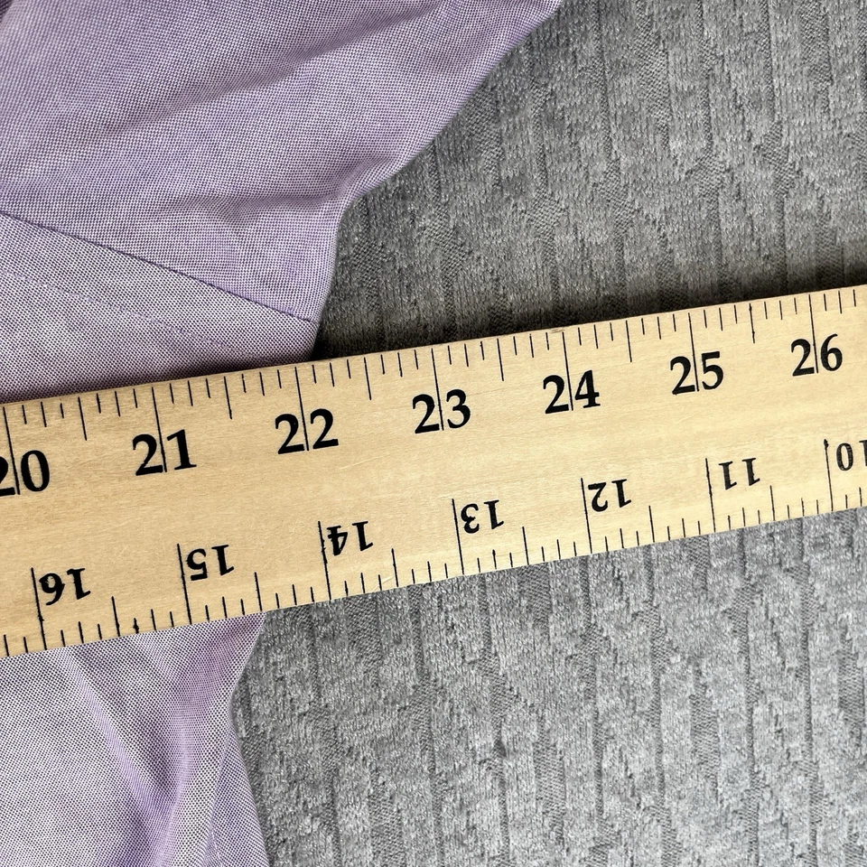 Lauren Ralph Lauren black label Dress Shirt Men S custom fit purple button down - Image 4 of 4