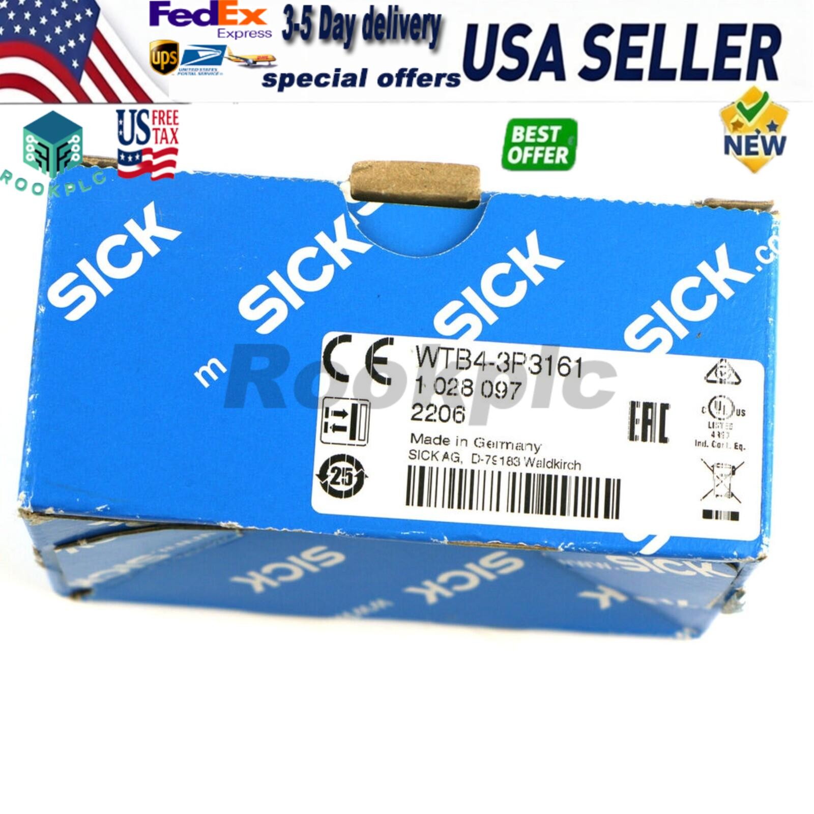 Us Free Tax  Sick Wtb4-3P3161 Wtb43P3161 1028097 Plc Photoelectric