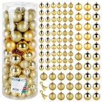 Weihnachtskugeln Tannenbaumkugeln Weihnachtskugelset Bruchsicher 4 / 6 Cm 100 St
