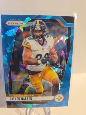 Jaylen Warren - Steelers - 2024 Prizm - Blue Cracked Ice /99 - #242