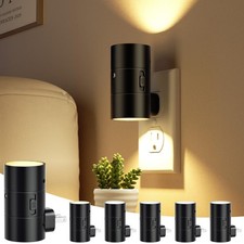 LED Night Lights Plug-in with Dusk to Dawn Sensor, 3 Color Temperatures, Dimmabl