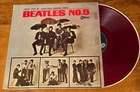 THE BEATLES Beatles No. 5 japanese RED colored vinyl LP Odeon OR-8028  VG+/Exc