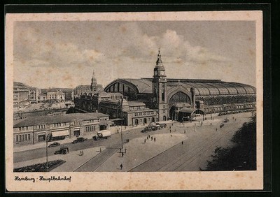 Hamburg-St.Georg, Ansicht vom Hauptbahnhof, Ansichtskarte 
