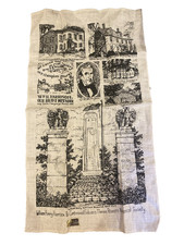 VINTAGE:  William Henry Harrison ~ Linen Towel ~ Unique / Rare