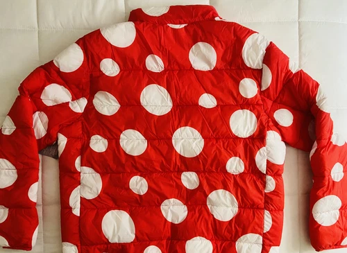 Disney Parks Minnie Mouse Red Polka Dot Puffer Jacket
