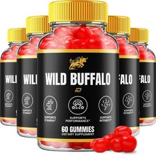 (5 Pack) Wild Buffalo Gummies for Men – WildBuffalo Male Gummy Natural Blend
