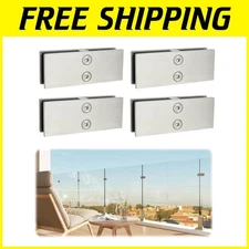 Versatile Glass Pool Fence Clamp - 304 Stainless Steel