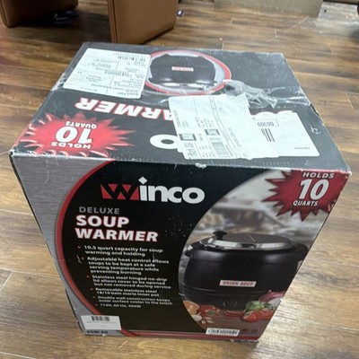 Winco ESW-66 Deluxe Soup Warmer Countertop Food Warmer 10.5 Quart