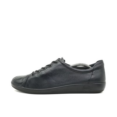 ECCO Damen 206503 Sneaker Schwarz Leder Niedrig Atmungsaktiv Soft Casual EU 42
