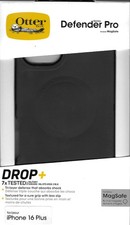 OtterBox Defender Pro Series Black Case with MagSafe - iPhone 16 Plus
