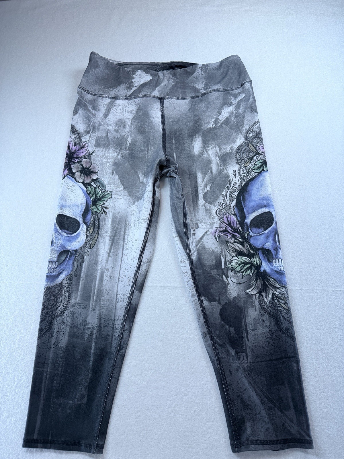 Evolution & Creation Activewear Skull Print Yoga … - image 1