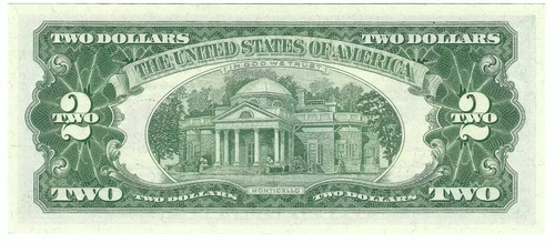 1963 $2 Small Size Legal Tender Star Note - Picture 2 of 2