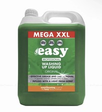 Easy Original Dish Washing Up Liquid Clean Scent Detergent Kitchen Soap Pack 5L 2.40 per litre