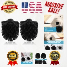 Screw-On Toilet Brush Replacement Heads - Pack of 2 for Effortless Cleaning