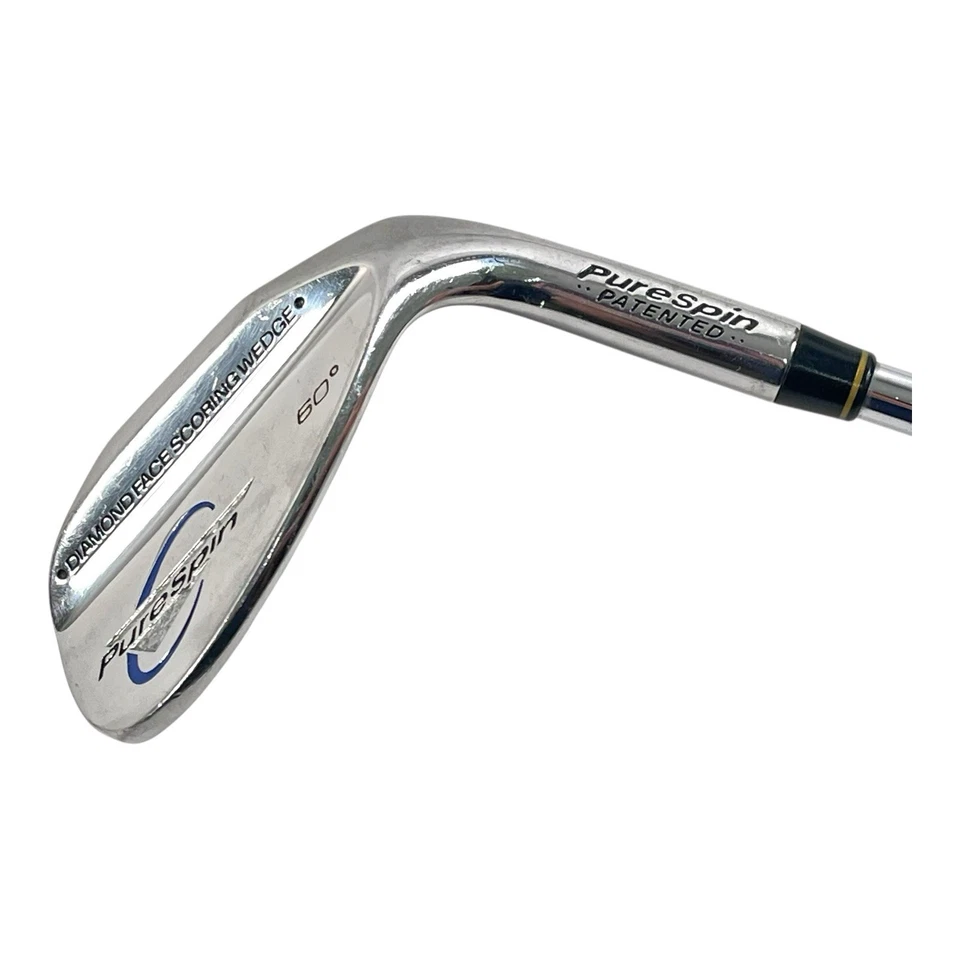 Pure Spin Golf 60° Lob Wedge Diamante Puntuación Cara Acero Tungsteno Regular 35" Derecha Foto 3 de 4