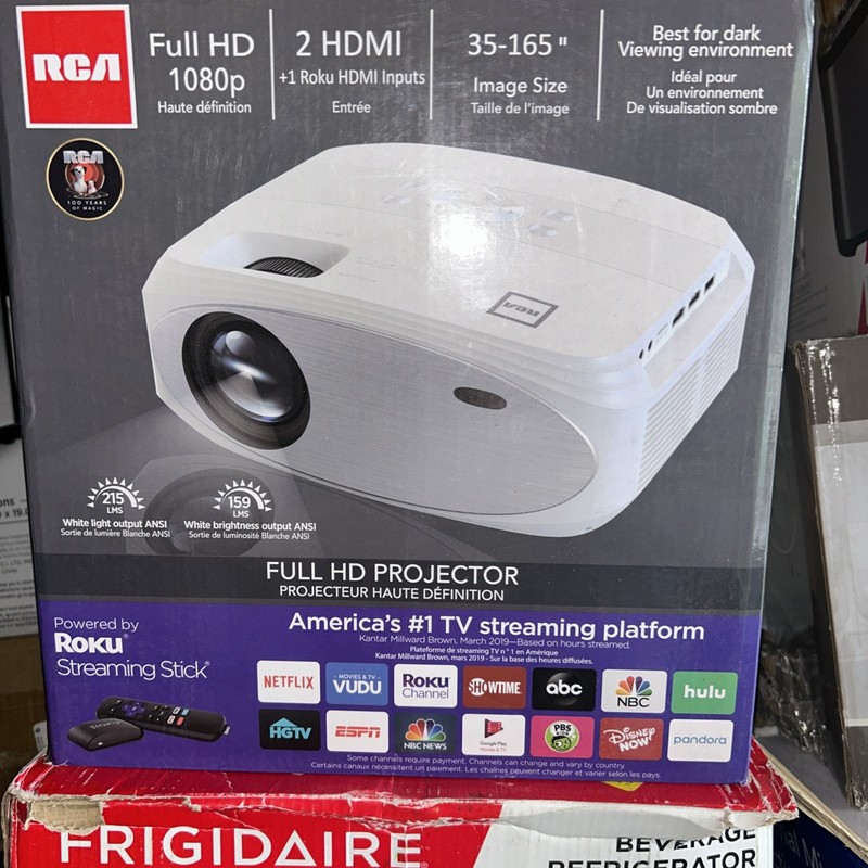 RCA Roku Smart Android Wi-Fi Home Projector, HD, LED, Smart w/ Android (RPJ138)™