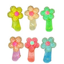 Sparkling Flower Hair Clips for Toddlers and Kids 3 Pieces