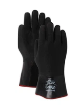Neoprene Chemical Resistant Gloves, 12" Length Large 12 Pair