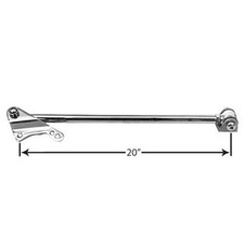 Polished Bolt-on Rear Panhard Bar Fits Ford 8 9 Inch Axle Polished Bolt-on Rear Panhard Bar Fits Ford 8 9 Inch Axle