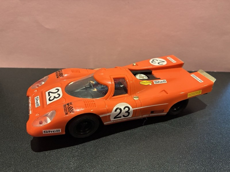 SCX Porsche 917 Red Slot Car Vintage..collectible!