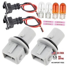 Side Marker Light Bulb Socket with Wire Harness Fit for Ford F250 F350 F450