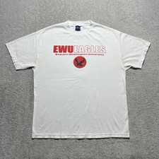 VINTAGE Champs Sports EWU Eagles T-Shirt XL White Eastern Washington University