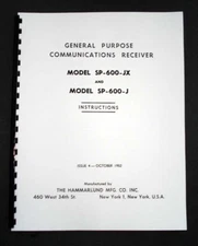 HAMMARLUND SP-600 SP-600-J SP-600-JX ISSUE4 Manual