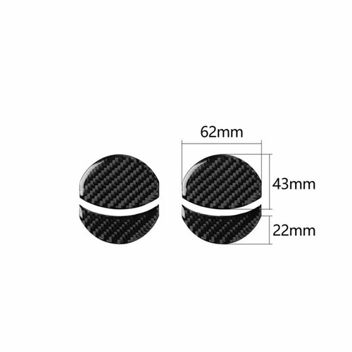 Cubierta de ventilación de aire interior de fibra de carbono negra 4X para Subaru BRZ Toyota 86 2013-2020 - Imagen 5 de 5