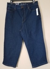 Gloria Vanderbilt Capri Jeans Women 10 Amanda All-around Slimming Crop Pants NEW