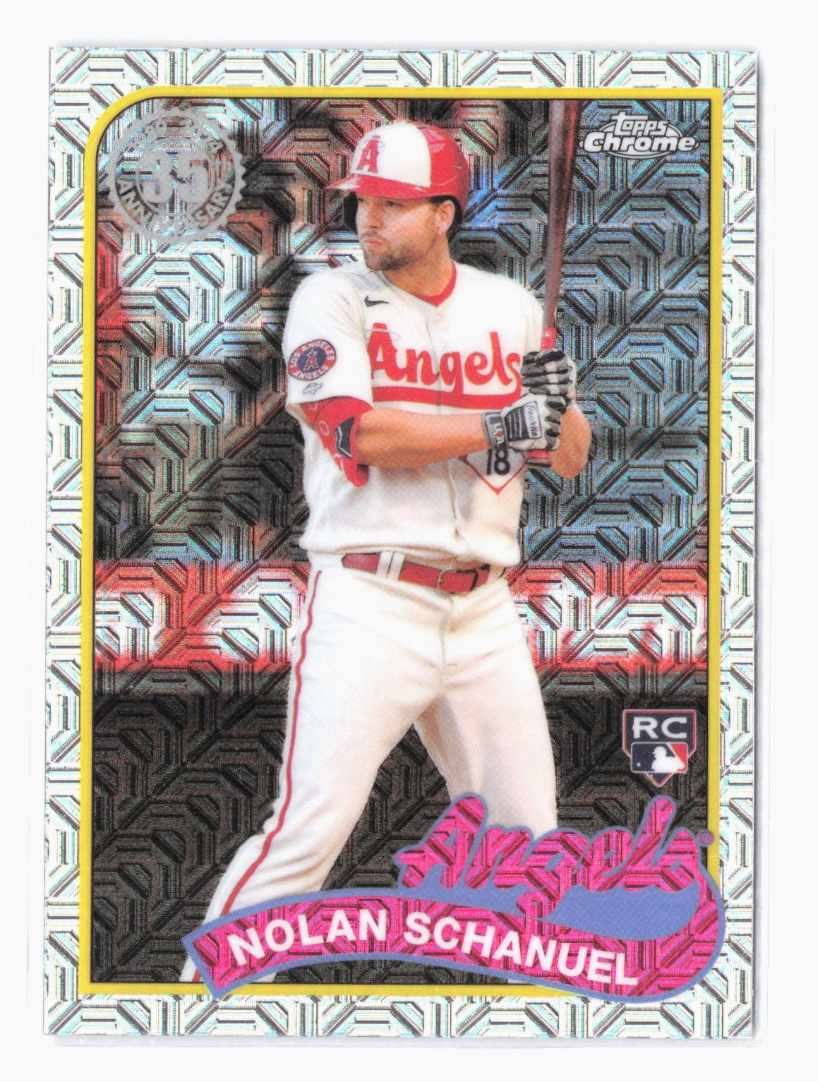2024 Topps Nolan Schanuel 1989 Chrome Silver Pack RC Rookie Card 2T89C-85 Angels