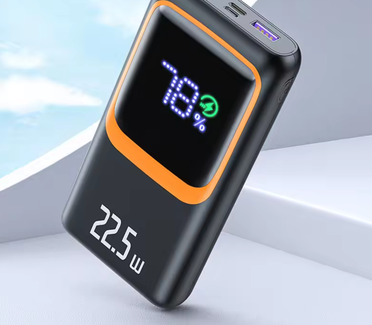 Power Bank 22.5W Charge Ultra Rapide 20000mAh, Power Delivery 20W et Affichage LED