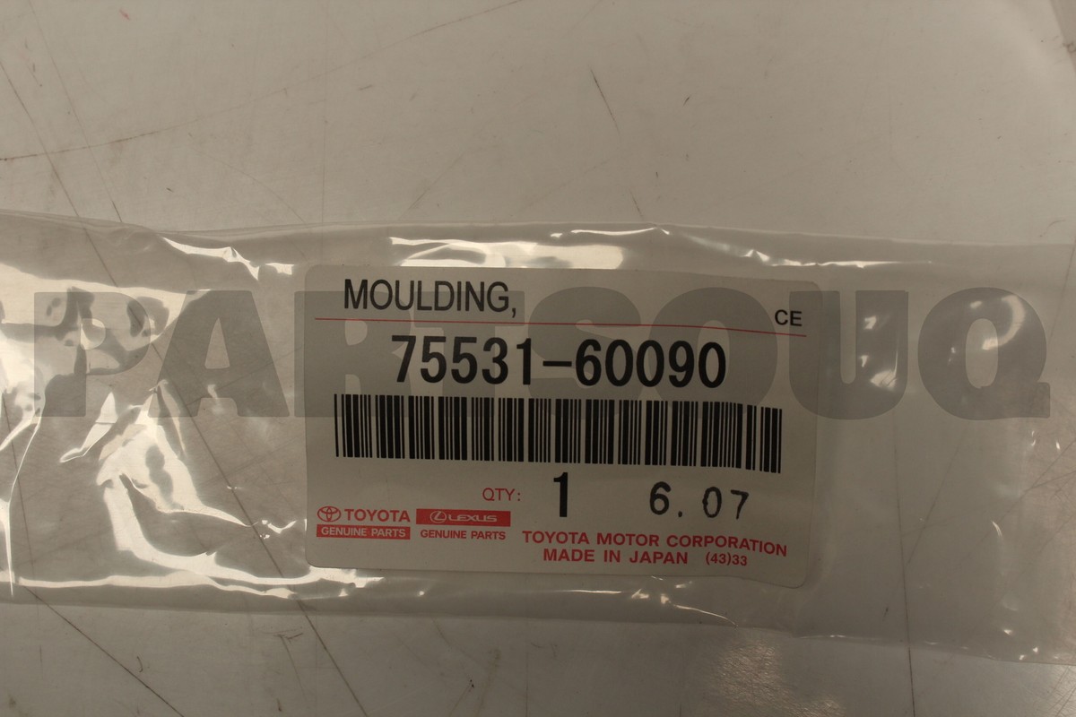 7553160090 Genuine Toyota MOULDING 75531-60090 | eBay