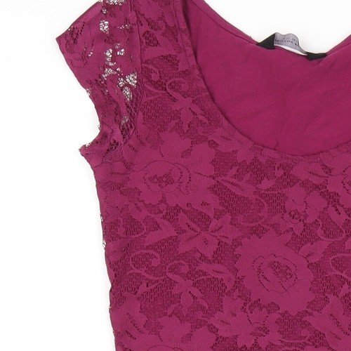 Maglione girocollo Dorothy Perkins donna viola poliestere A-Line taglia 6 - Foto 6 di 10