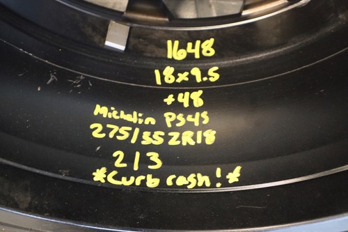 2023 CADILLAC CT4-V BLACKWING OEM WHEEL RIM 18X9.5 +48 5X115 MICHELIN #16482/3 - Picture 12 of 12