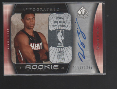 #ad WAYNE SIMIEN 2005 06 SP AUTHENTIC ROOKIE CARD AUTO #117 1299 $4.00