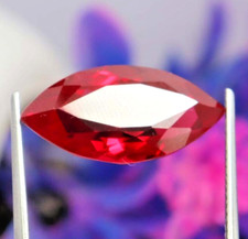 Natural Blood Red Ruby 10 Ct from Burma Marquise Shape Certified Loose Gemstones
