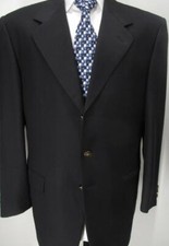 Magnificent PAL ZILERI jet black blazer Reda wool Italy EU 52 R US 42 Mint S45