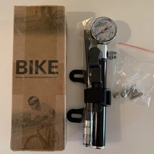 Bicycle Mini Ball Pump w/Pressure Gauge Sports Ball Pump Hand Air Pump for Bike
