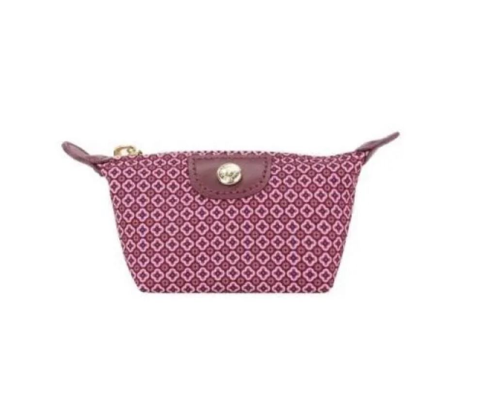 LN Longchamp Le Pliage Nylon Print Mini Dandy Coin Purse Case