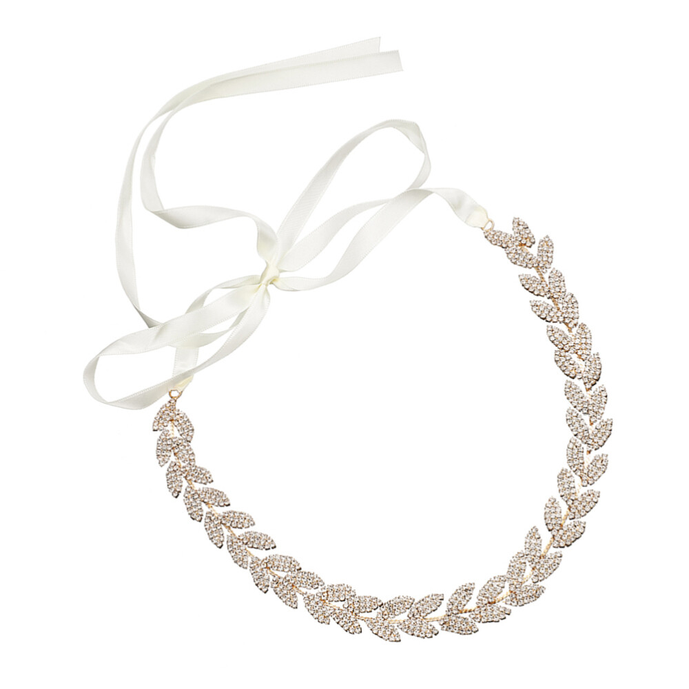 Rhinestone Crystal Bridal Wedding Belt with Pearl Vine Design